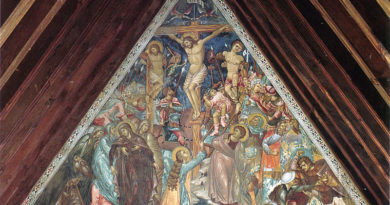 Byzantská freska z kostela Panagia Podhitou v Galatě, pohoří Troodos