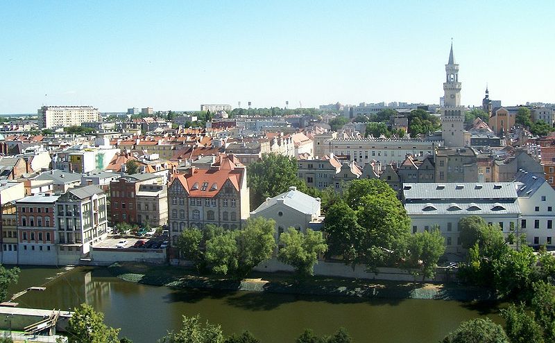 Centrum města Opole (Opolí), Polsko