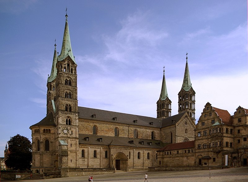 Katedrála v Bamberku (Bamberger Dom), Bavorsko, Německo